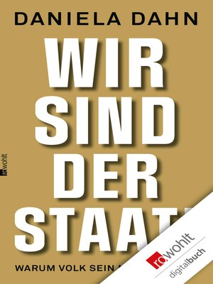 cover image of Wir sind der Staat!